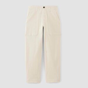NEW EVERLANE The Organic Utility Pant in Bone Women's Size 2